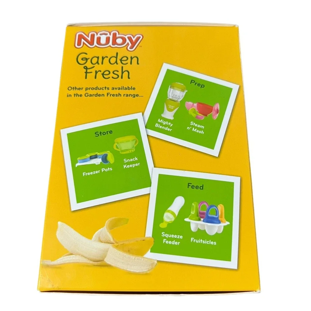 Nuby‎ Garden Fresh Fruitsicle Frozen Pop Tray Teething Multicolored BPA Free NEW